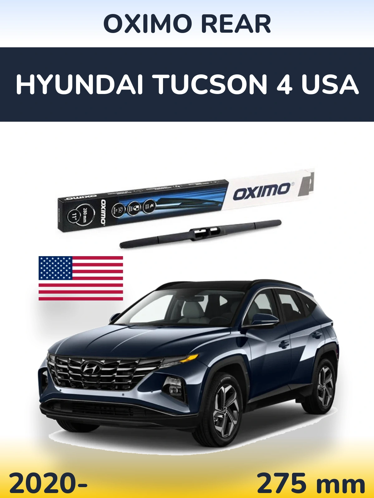 Torkarblad Oximo Rear för Hyundai Tucson 4 USA