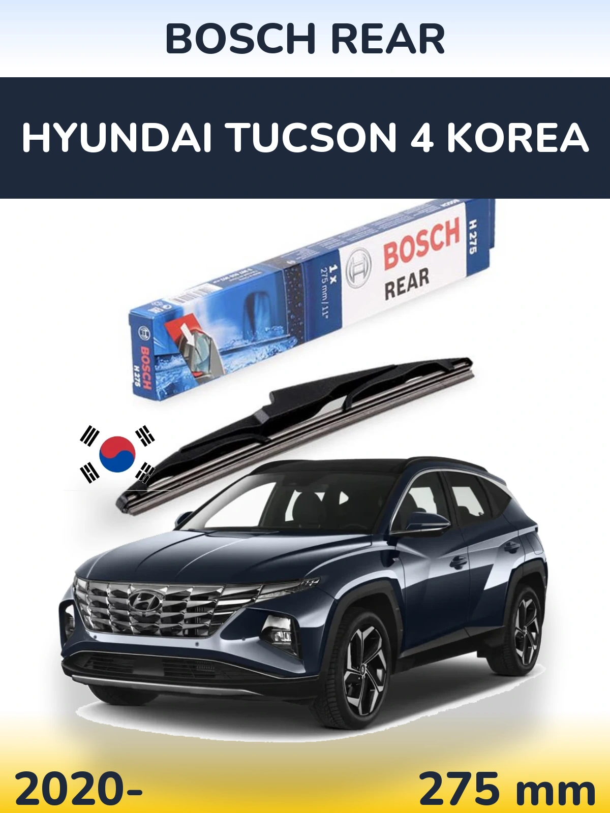 Torkarblad BOSCH Rear för Hyundai Tucson 4 Korea