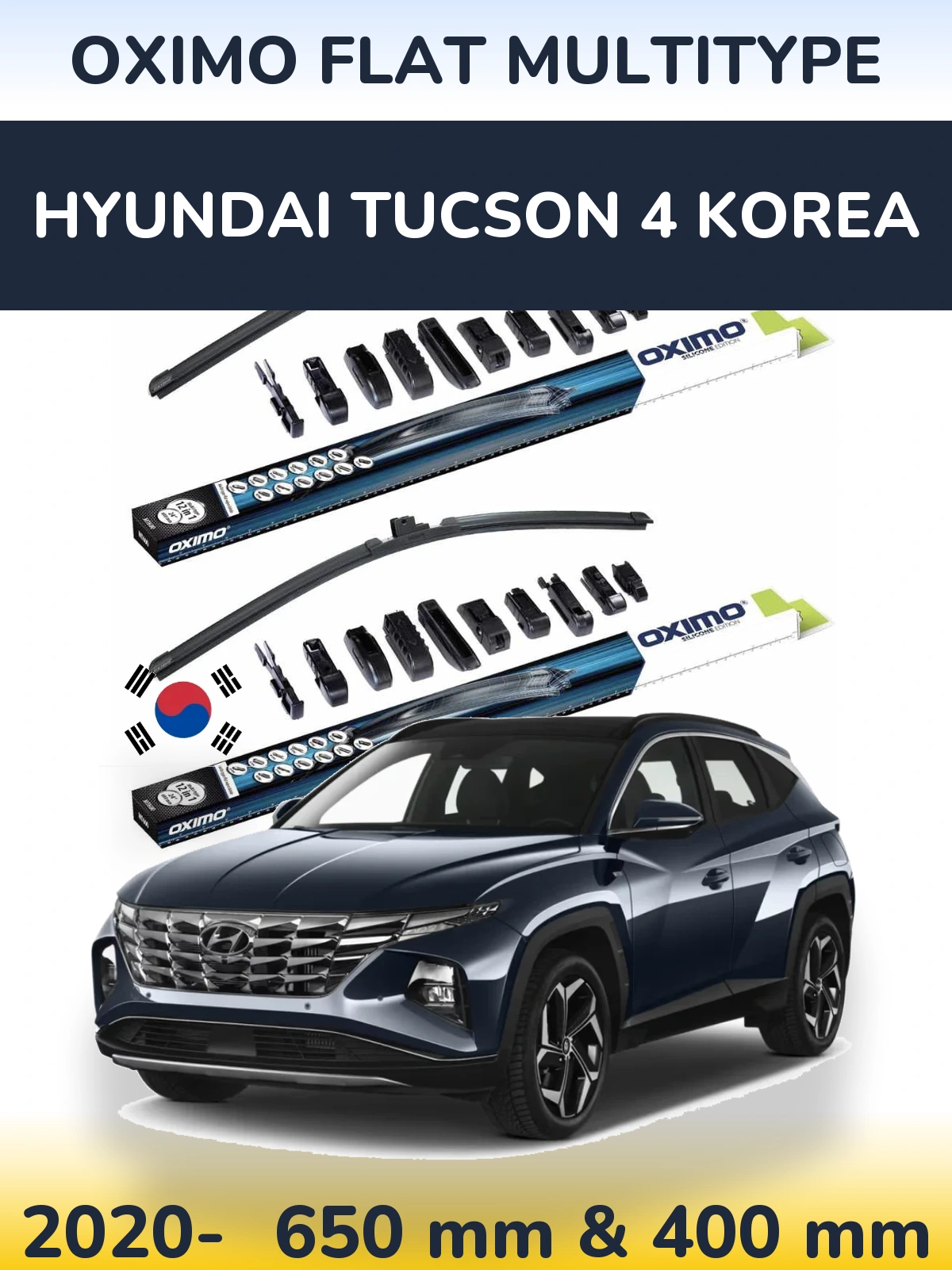 Torkarblad Oximo Flat MultiType för Hyundai Tucson 4 Korea