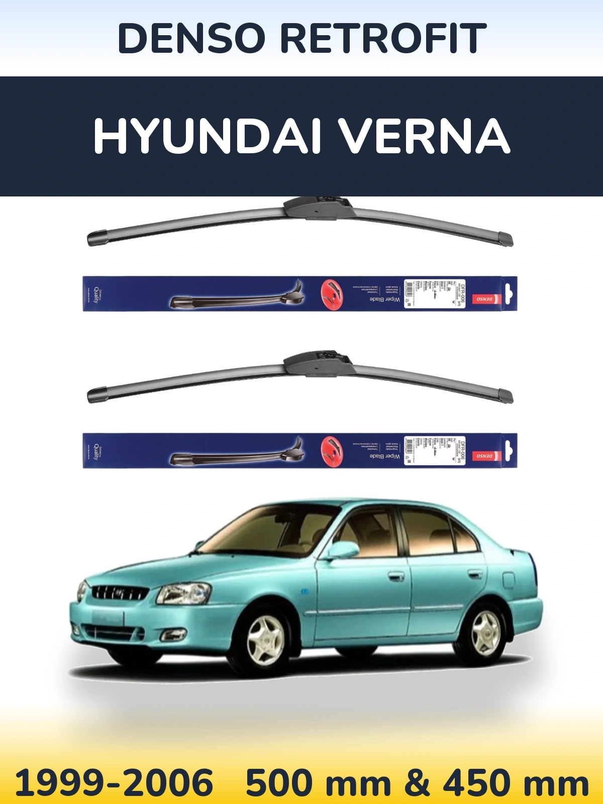 Torkarblad Denso Retrofit för Hyundai Verna
