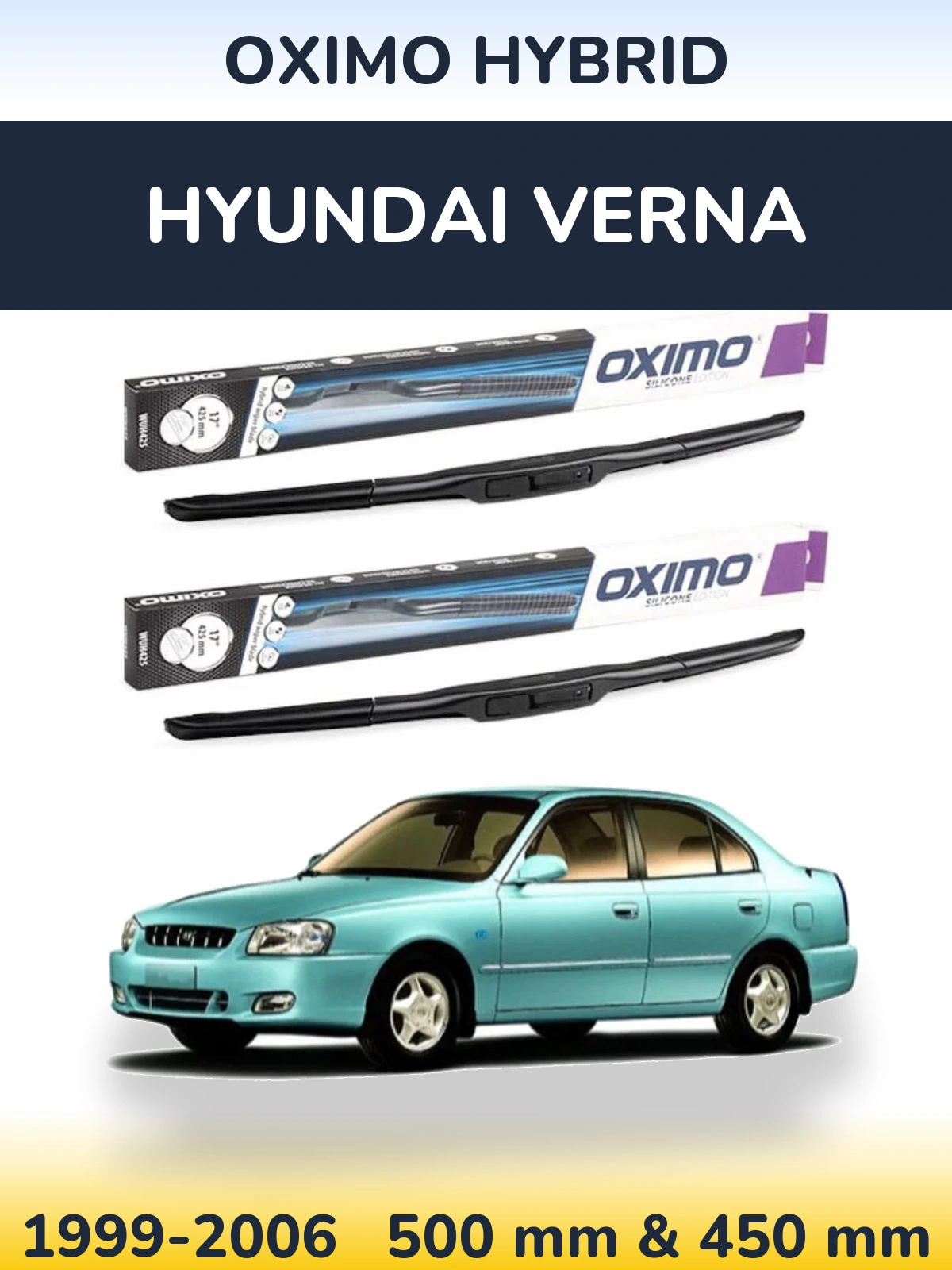 Torkarblad Oximo Hybrid för Hyundai Verna