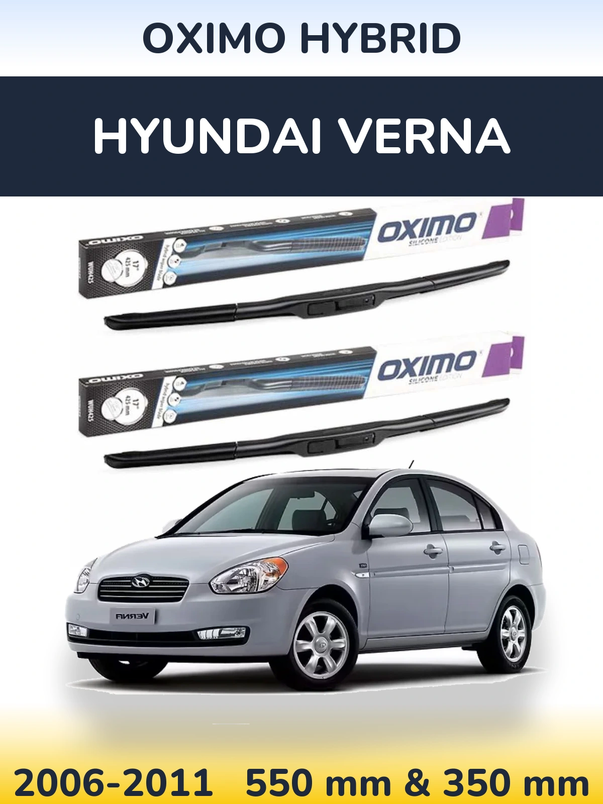 Torkarblad Oximo Hybrid för Hyundai Verna