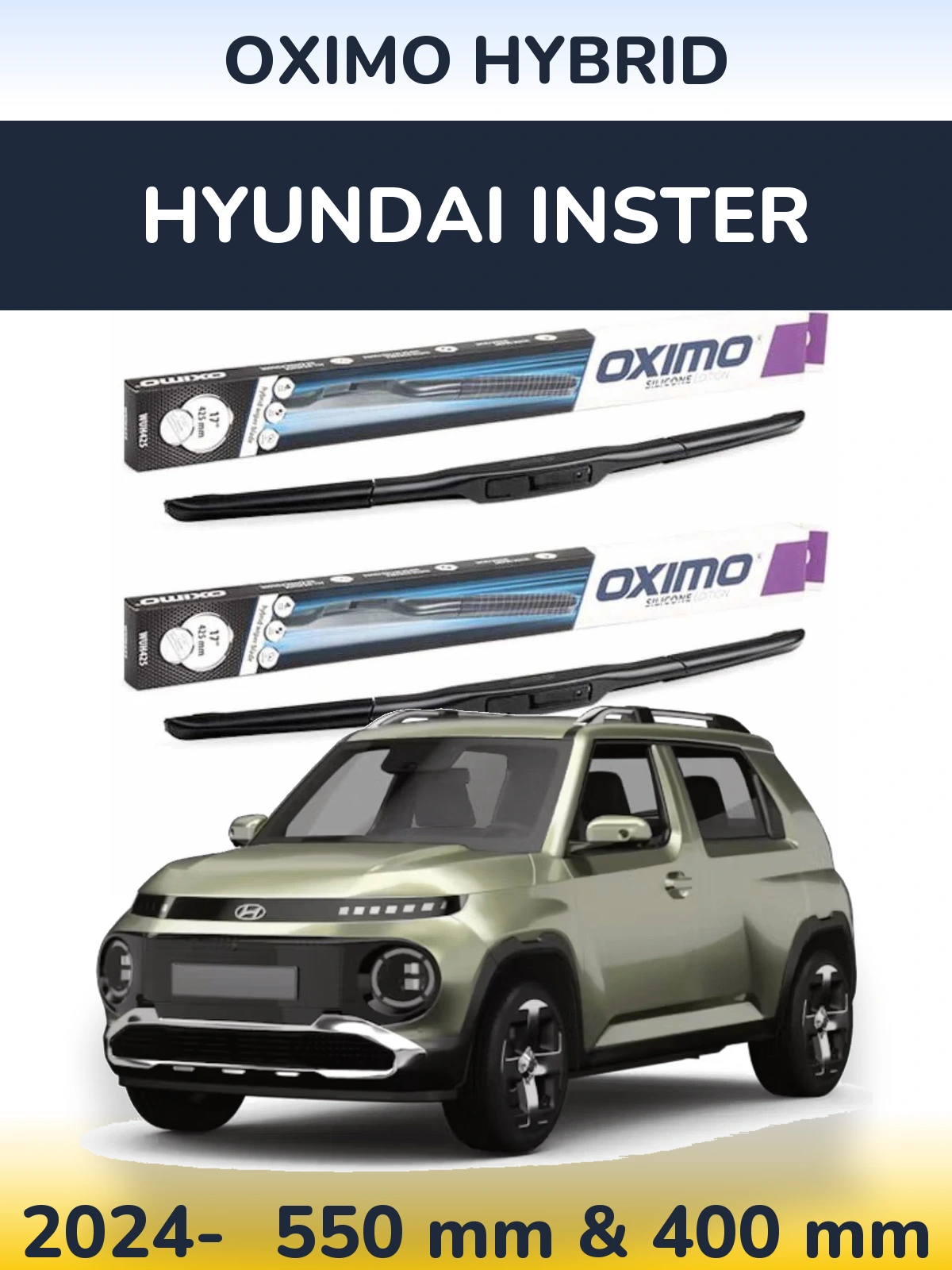 Torkarblad Oximo Hybrid för Hyundai Inster