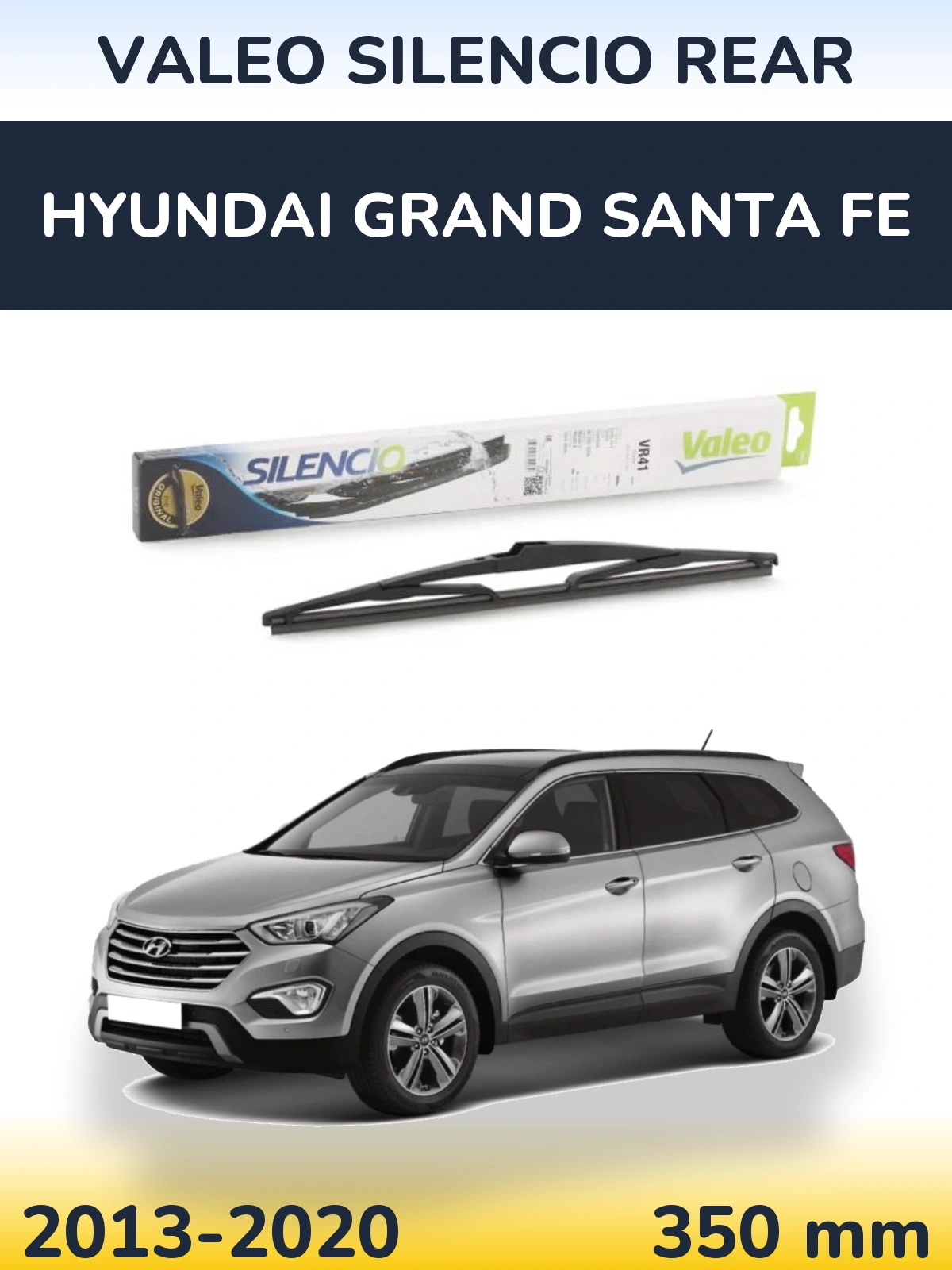 Torkarblad Valeo Silencio Rear för Hyundai Grand Santa Fe