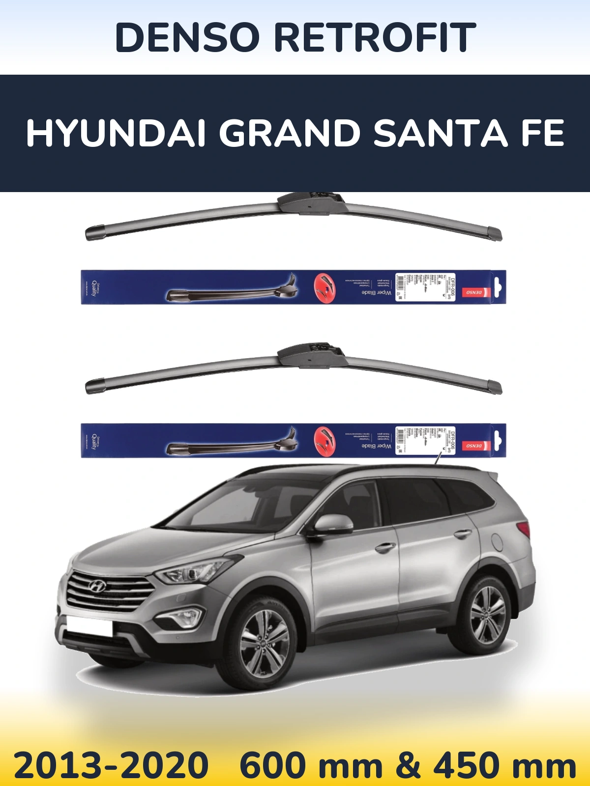 Torkarblad Denso Retrofit för Hyundai Grand Santa Fe