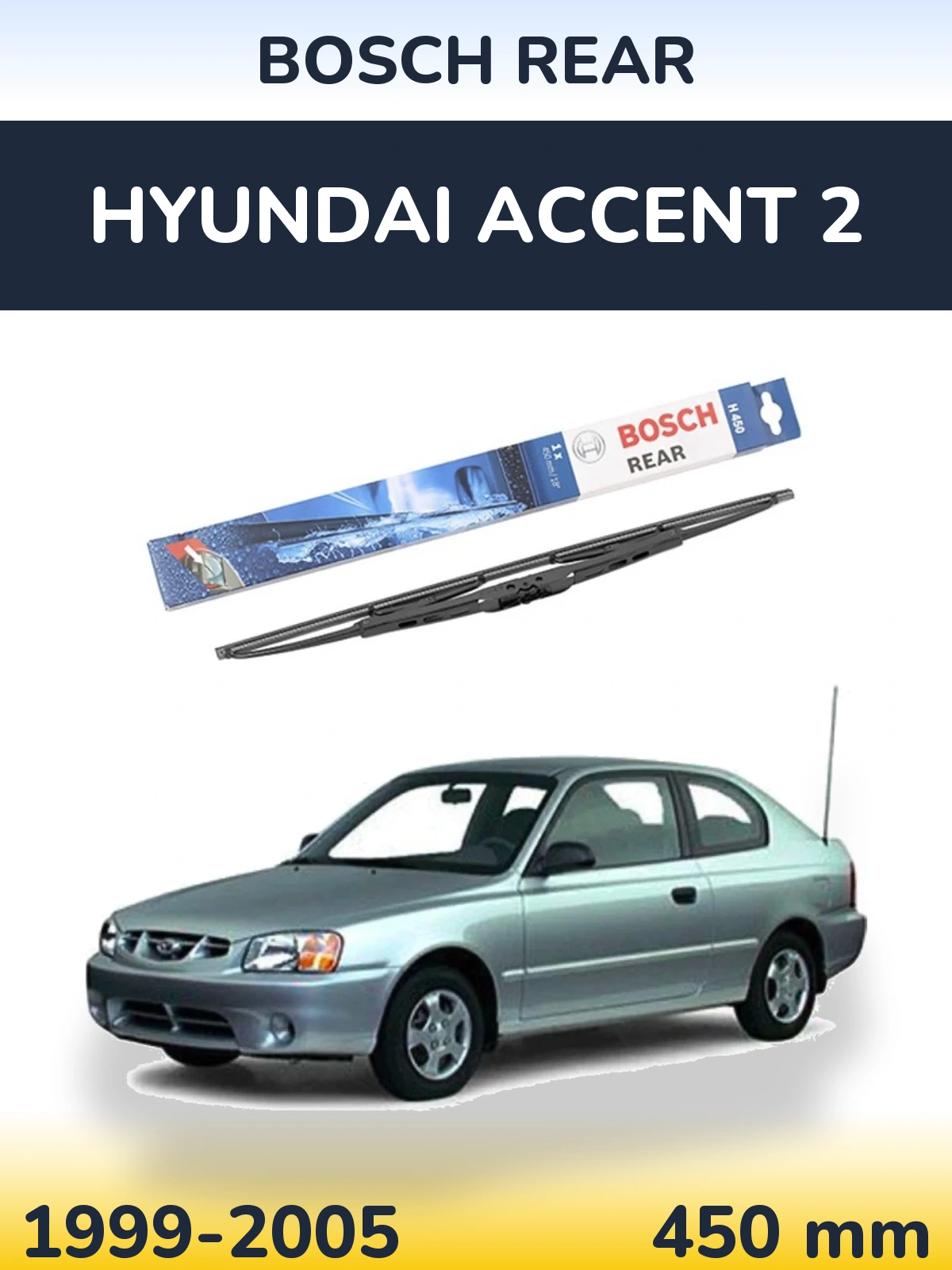 Torkarblad BOSCH Rear för Hyundai Accent 2