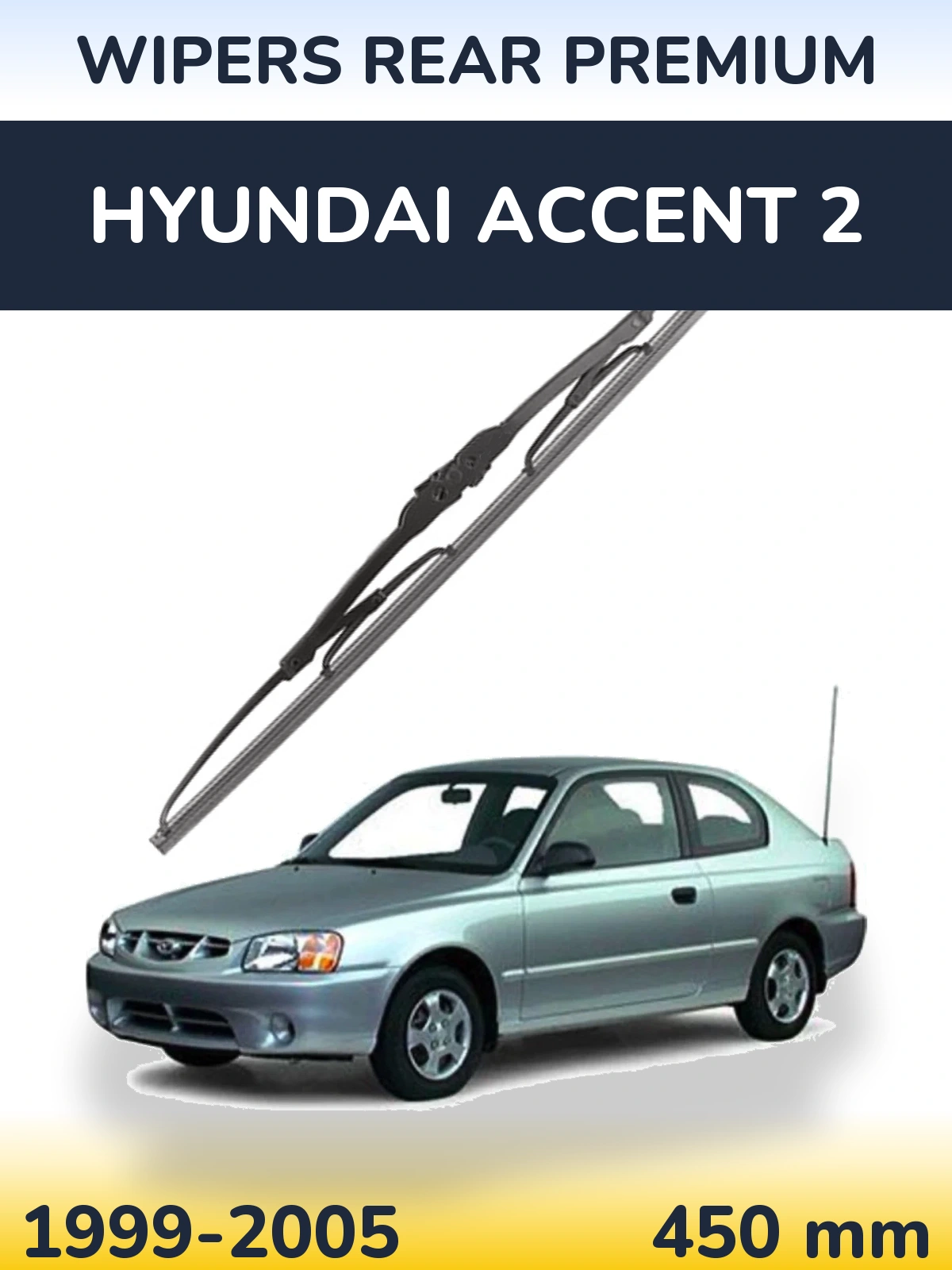 Torkarblad WIPERS REAR PREMIUM för Hyundai Accent 2