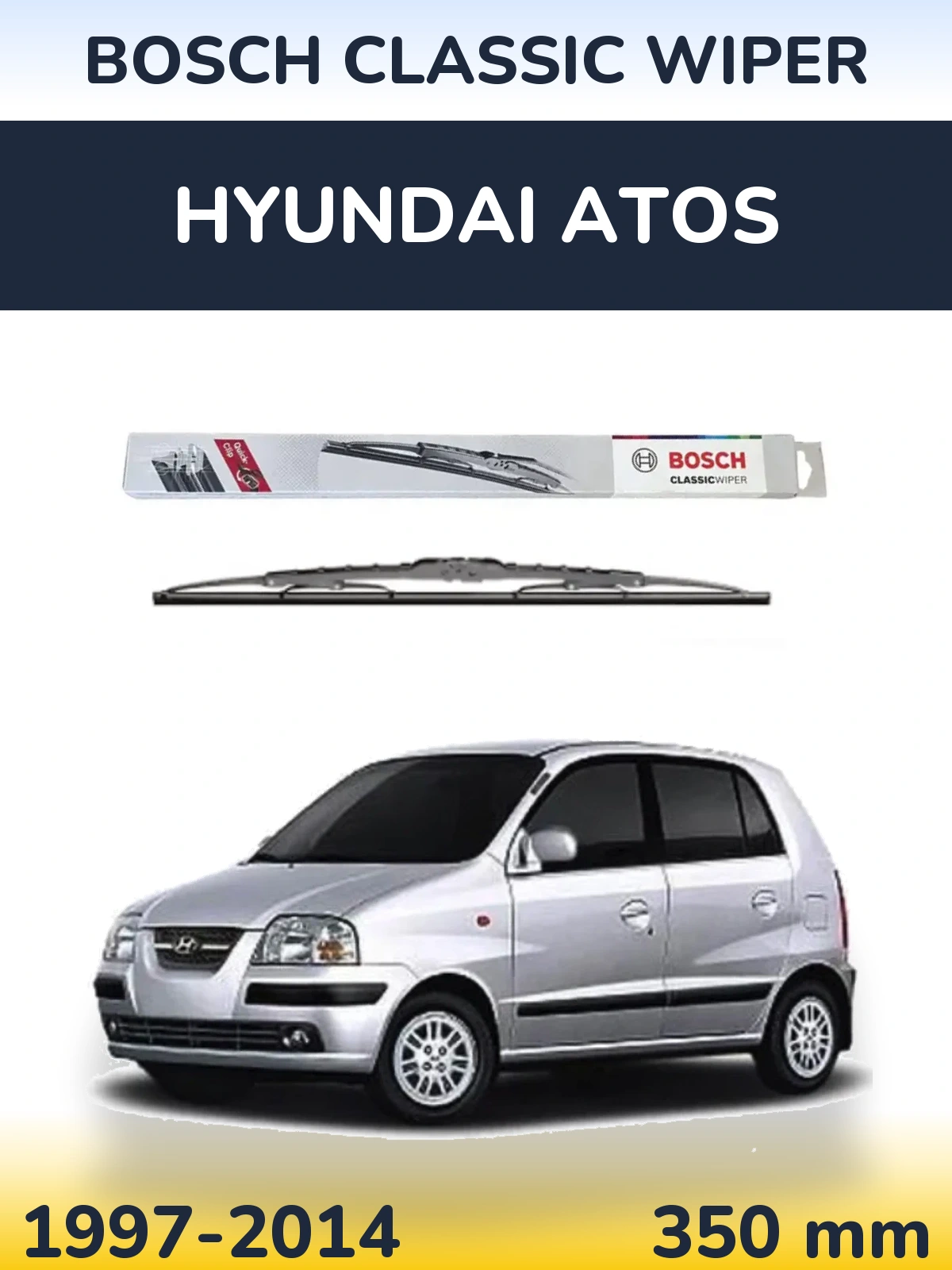 Torkarblad BOSCH Classic Wiper för Hyundai Atos