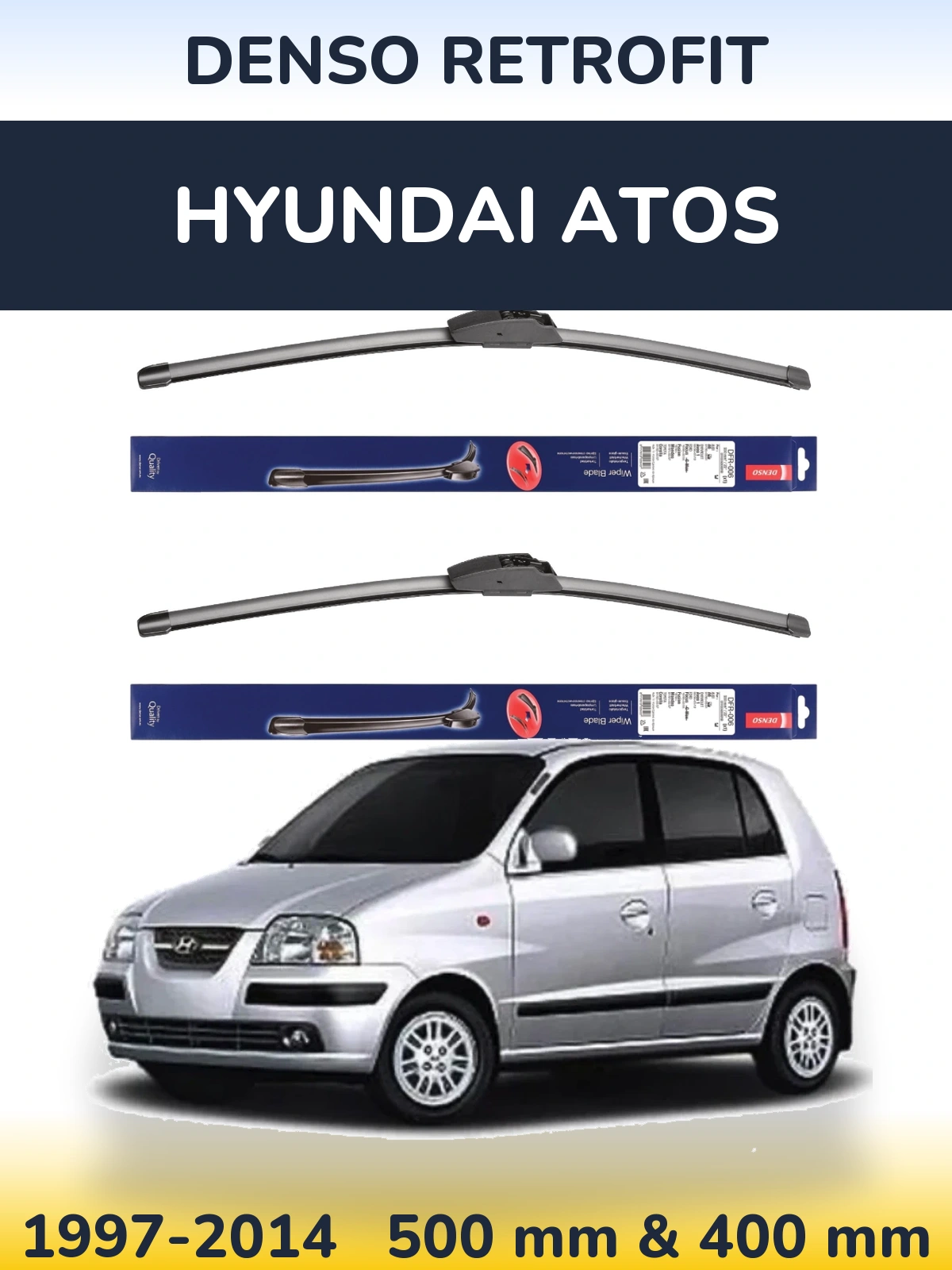 Torkarblad Denso Retrofit för Hyundai Atos