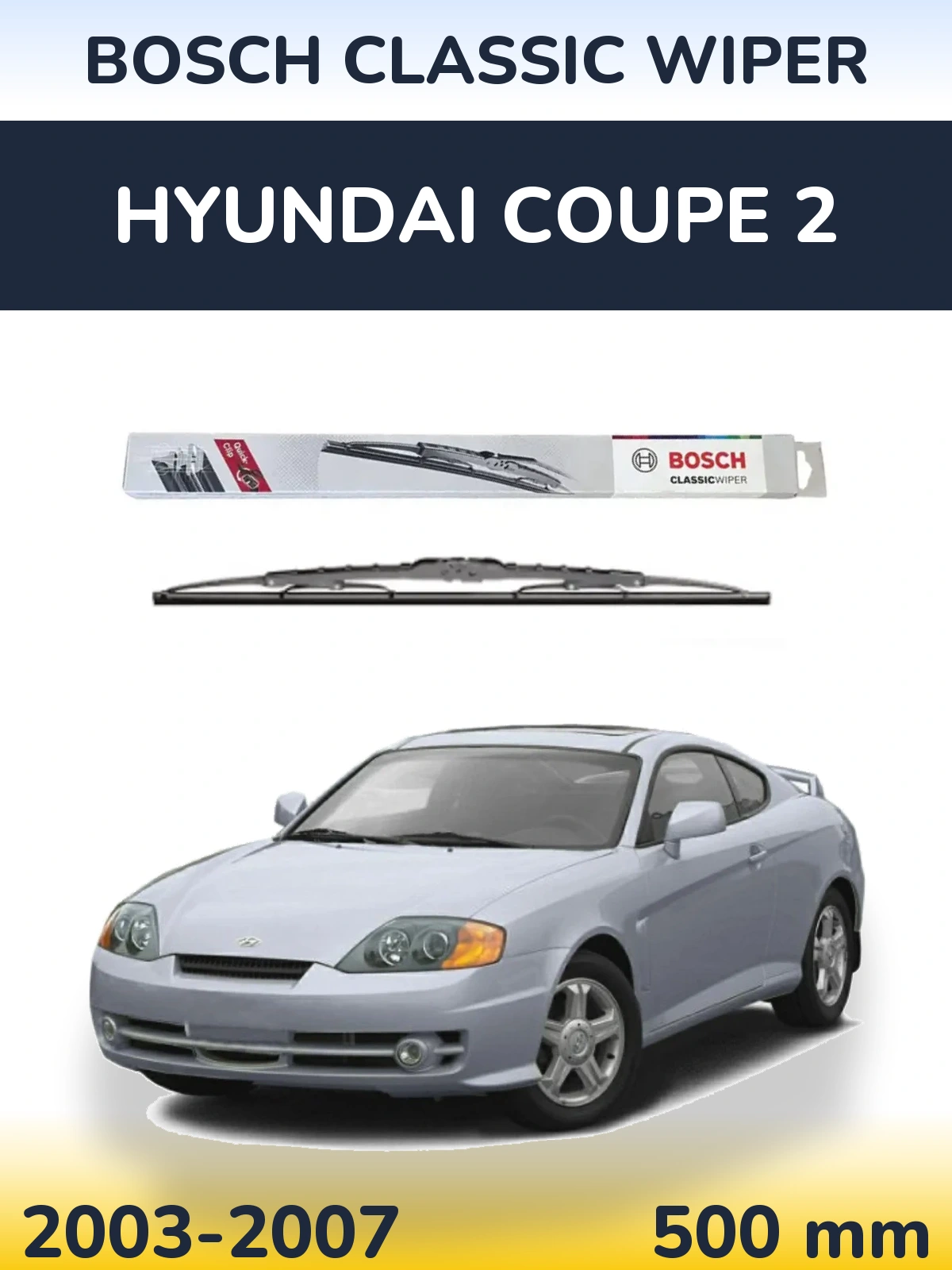 Torkarblad BOSCH Classic Wiper för Hyundai Coupe 2
