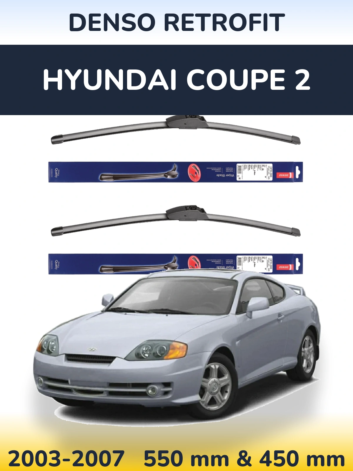 Torkarblad Denso Retrofit för Hyundai Coupe 2