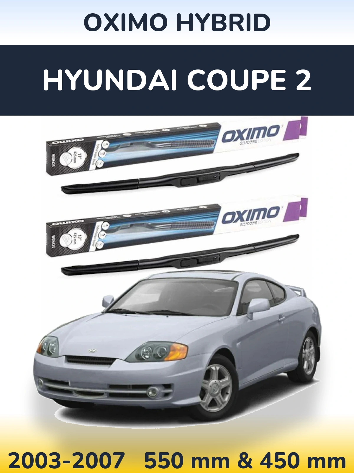 Torkarblad Oximo Hybrid för Hyundai Coupe 2