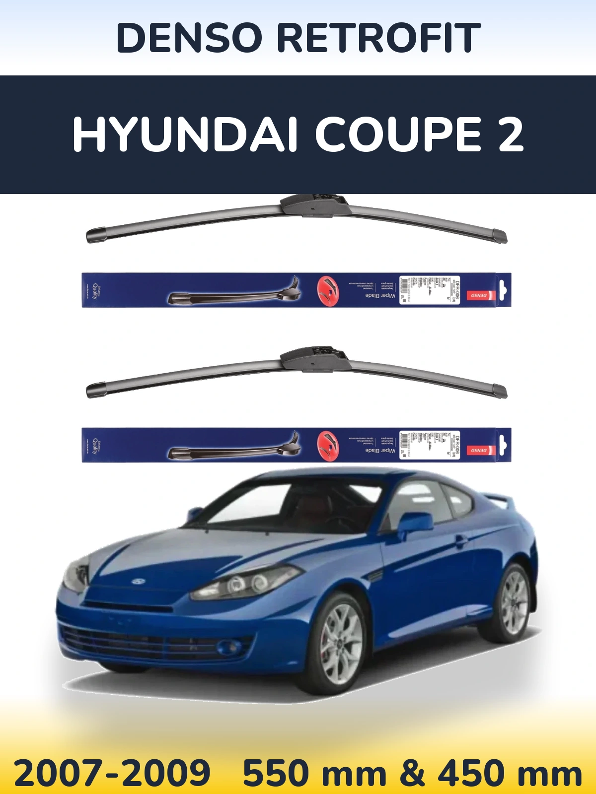Torkarblad Denso Retrofit för Hyundai Coupe 2
