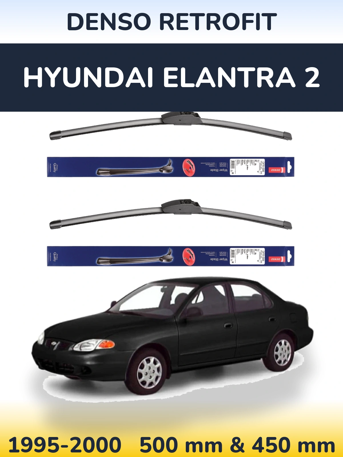 Torkarblad Denso Retrofit för Hyundai Elantra 2