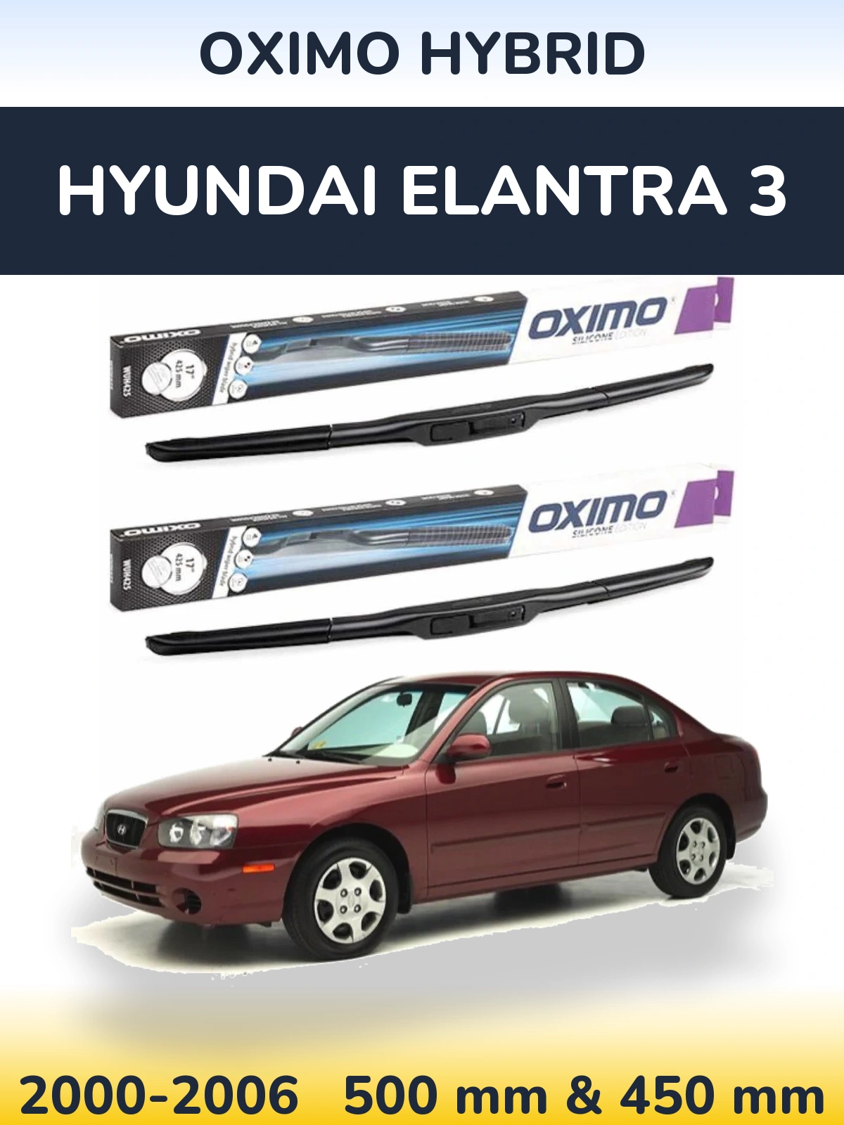 Torkarblad Oximo Hybrid för Hyundai Elantra 3