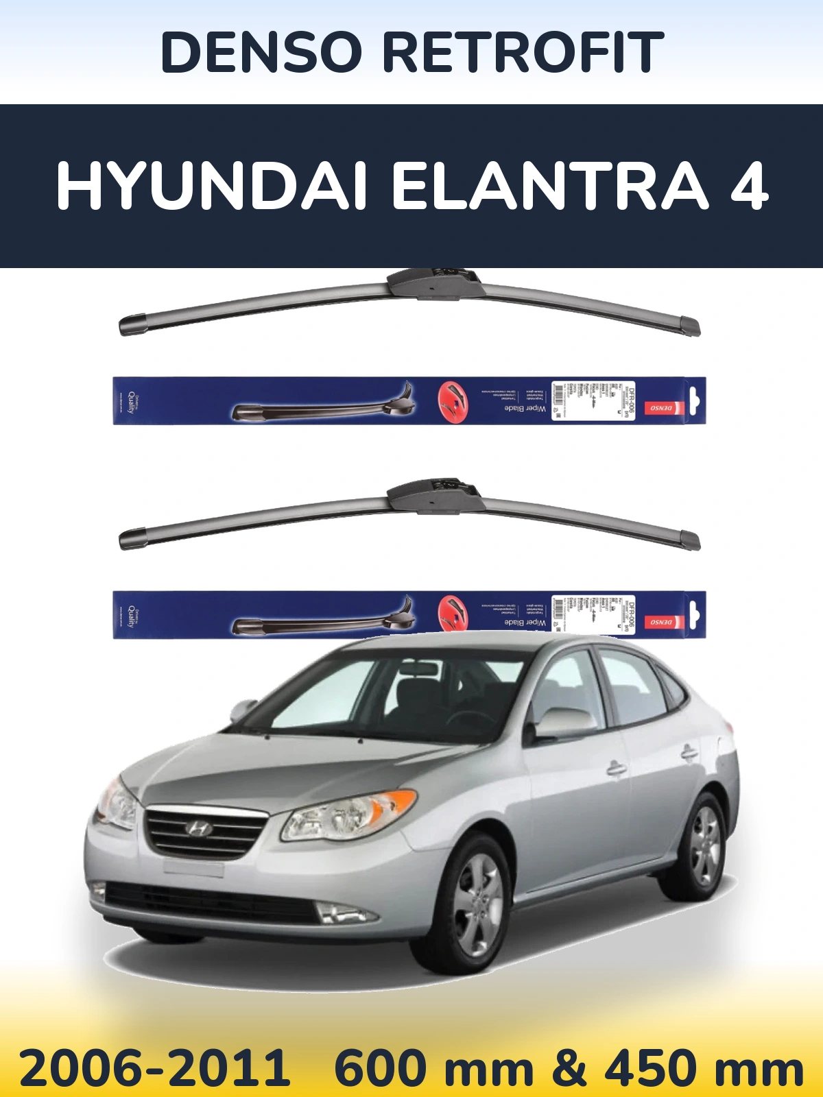 Torkarblad Denso Retrofit för Hyundai Elantra 4