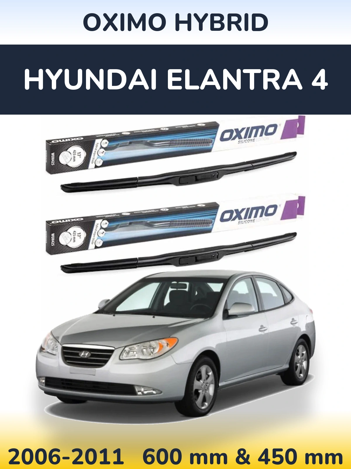 Torkarblad Oximo Hybrid för Hyundai Elantra 4