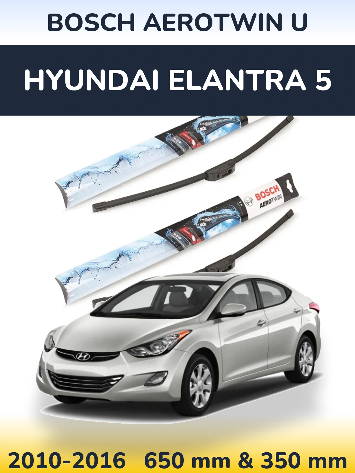 Torkarblad BOSCH AeroTwin U för Hyundai Elantra 5