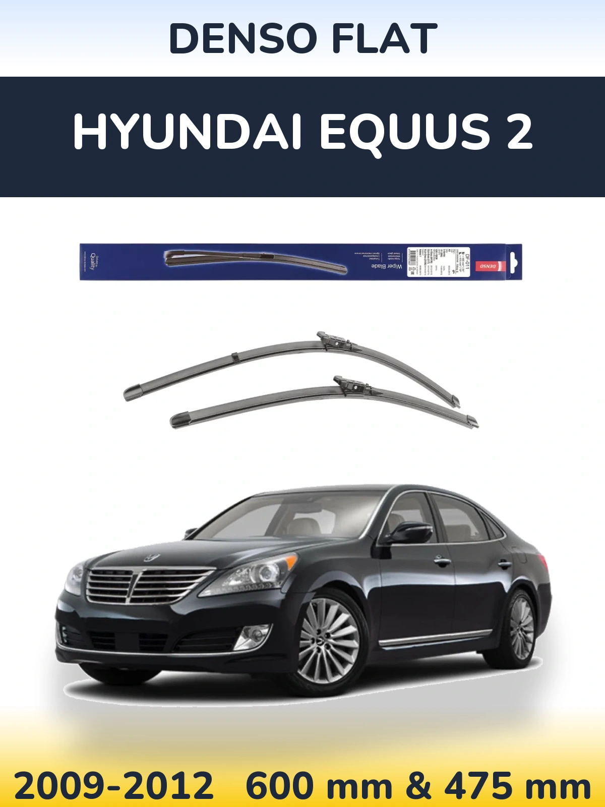 Torkarblad Denso Flat för Hyundai Equus 2