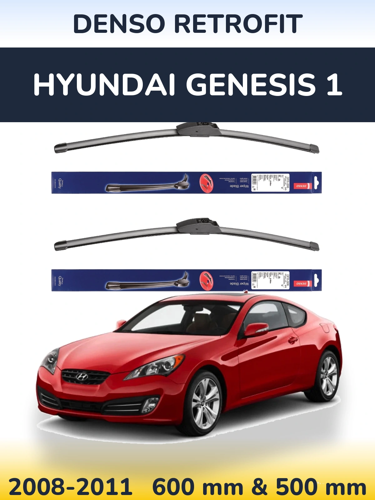 Torkarblad Denso Retrofit för Hyundai Genesis 1