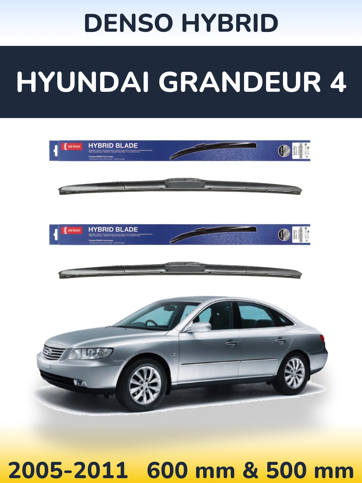 Torkarblad Denso Hybrid för Hyundai Grandeur 4