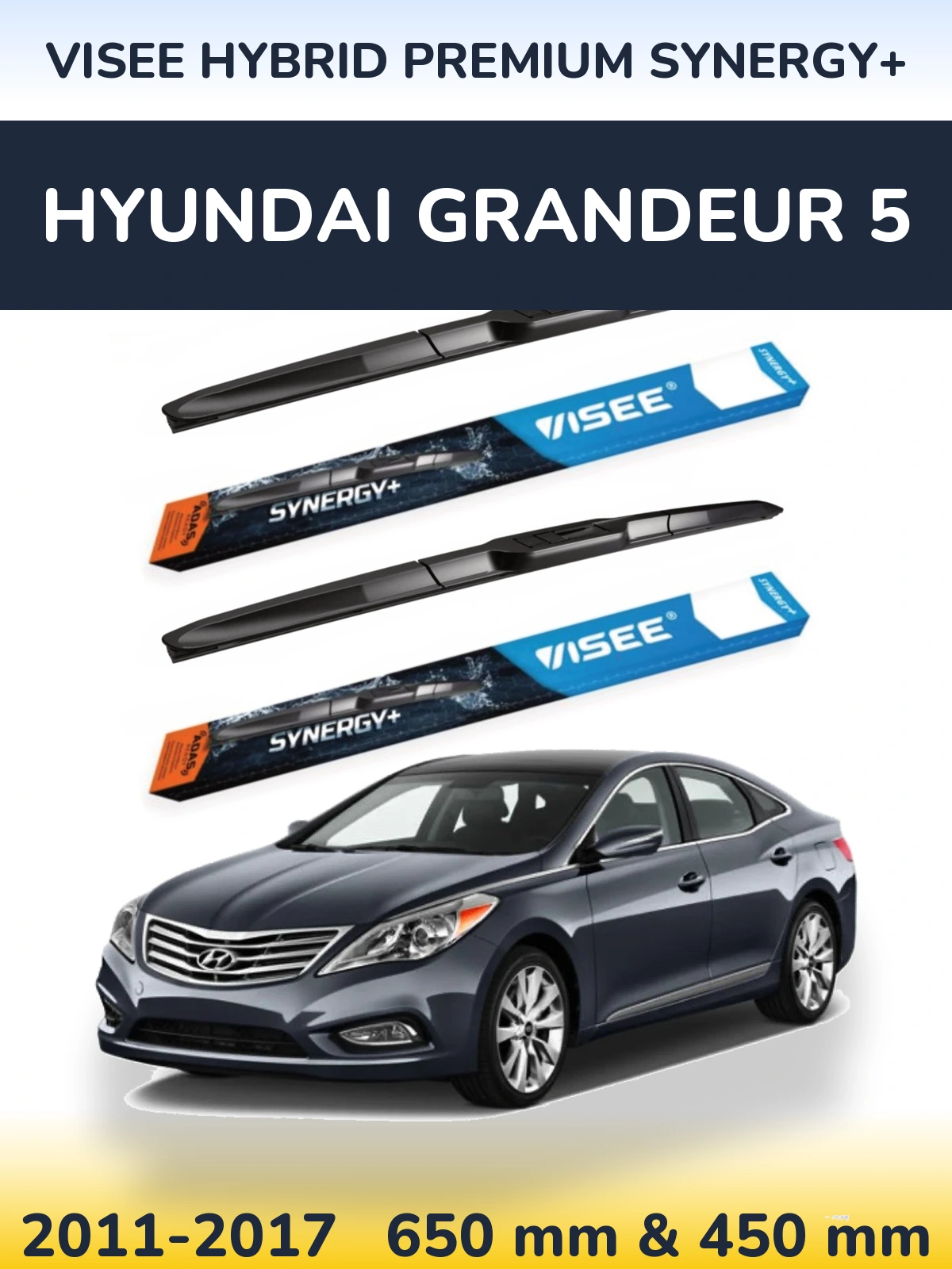 Torkarblad VISEE HYBRID PREMIUM SYNERGY+ för Hyundai Grandeur 5