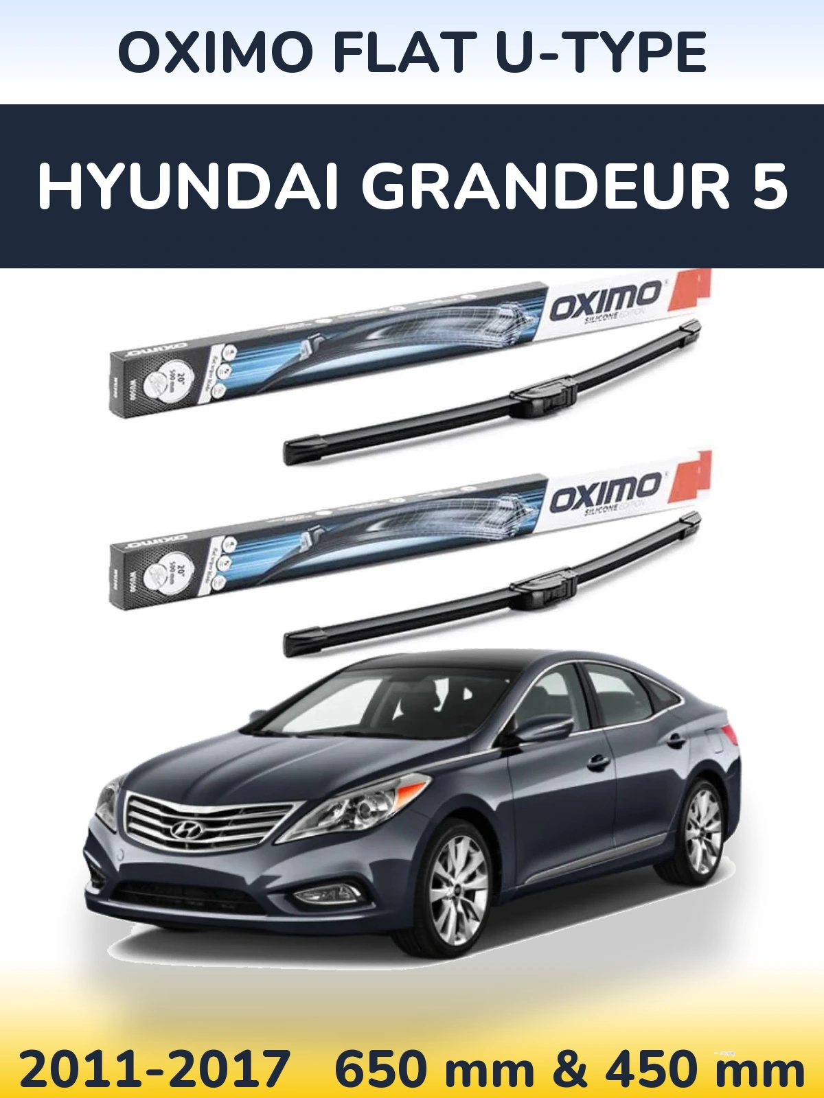 Torkarblad Oximo Flat U-type för Hyundai Grandeur 5