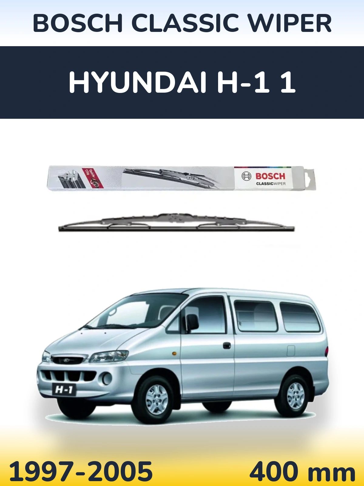 Torkarblad BOSCH Classic Wiper för Hyundai H-1 1