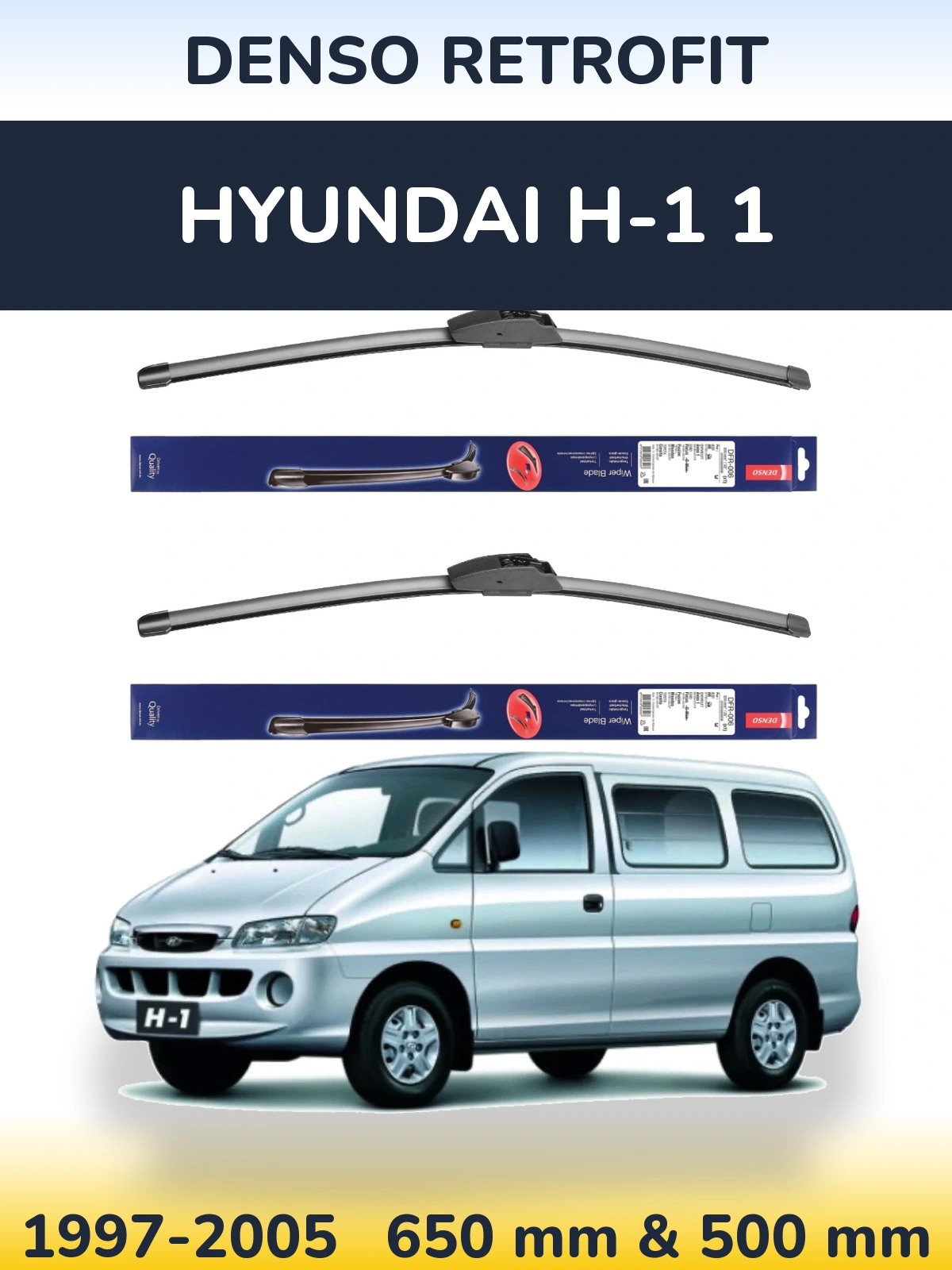 Torkarblad Denso Retrofit för Hyundai H-1 1