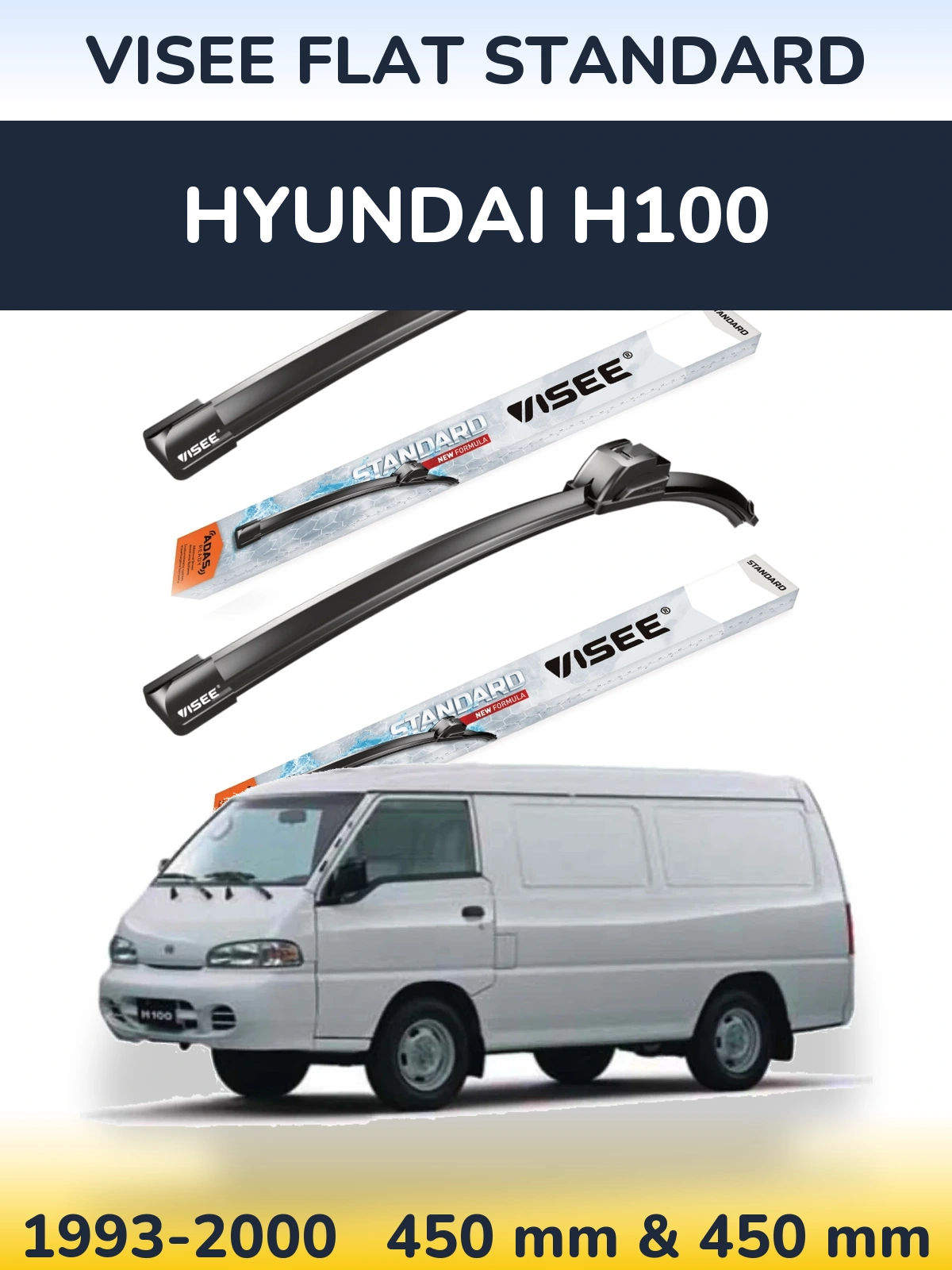 Torkarblad VISEE FLAT STANDARD för Hyundai H100