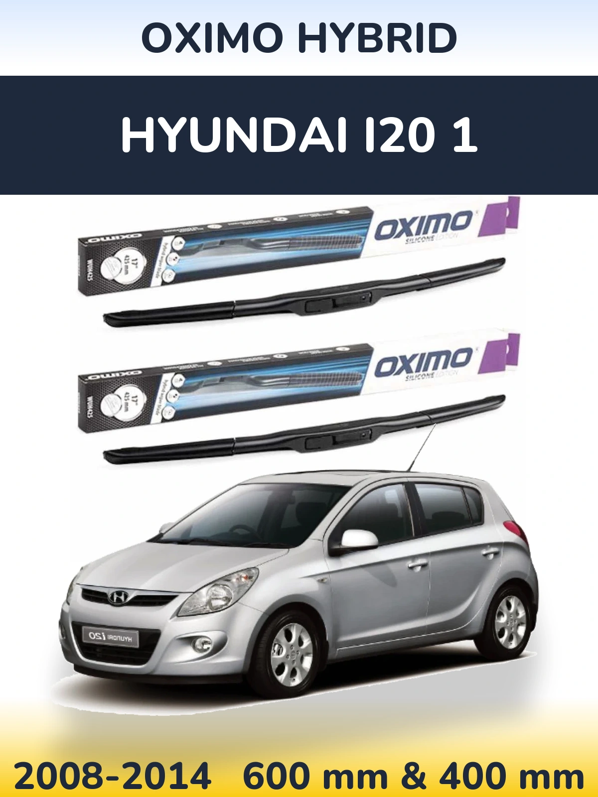 Torkarblad Oximo Hybrid för Hyundai i20 1