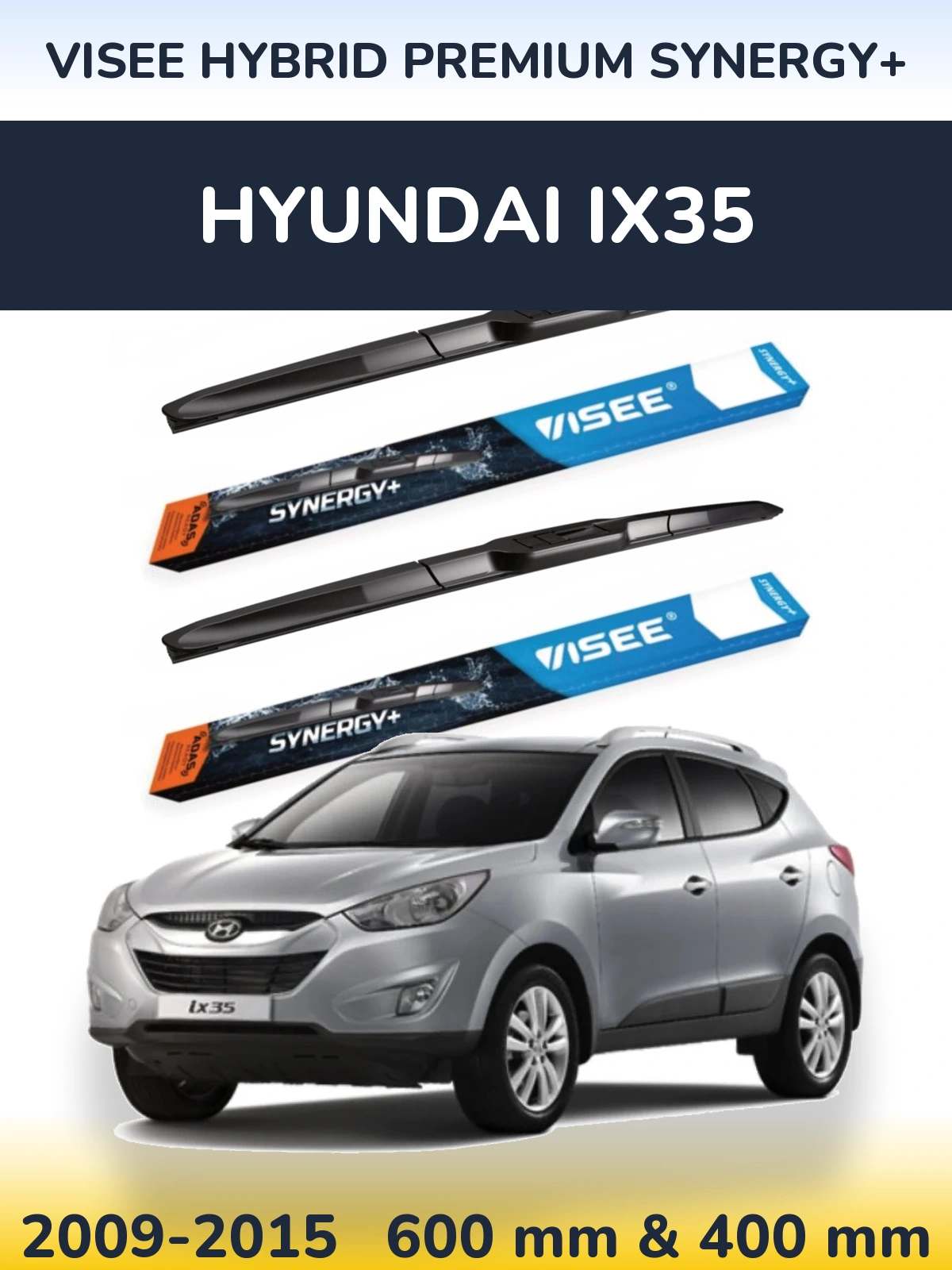 Torkarblad VISEE HYBRID PREMIUM SYNERGY+ för Hyundai ix35
