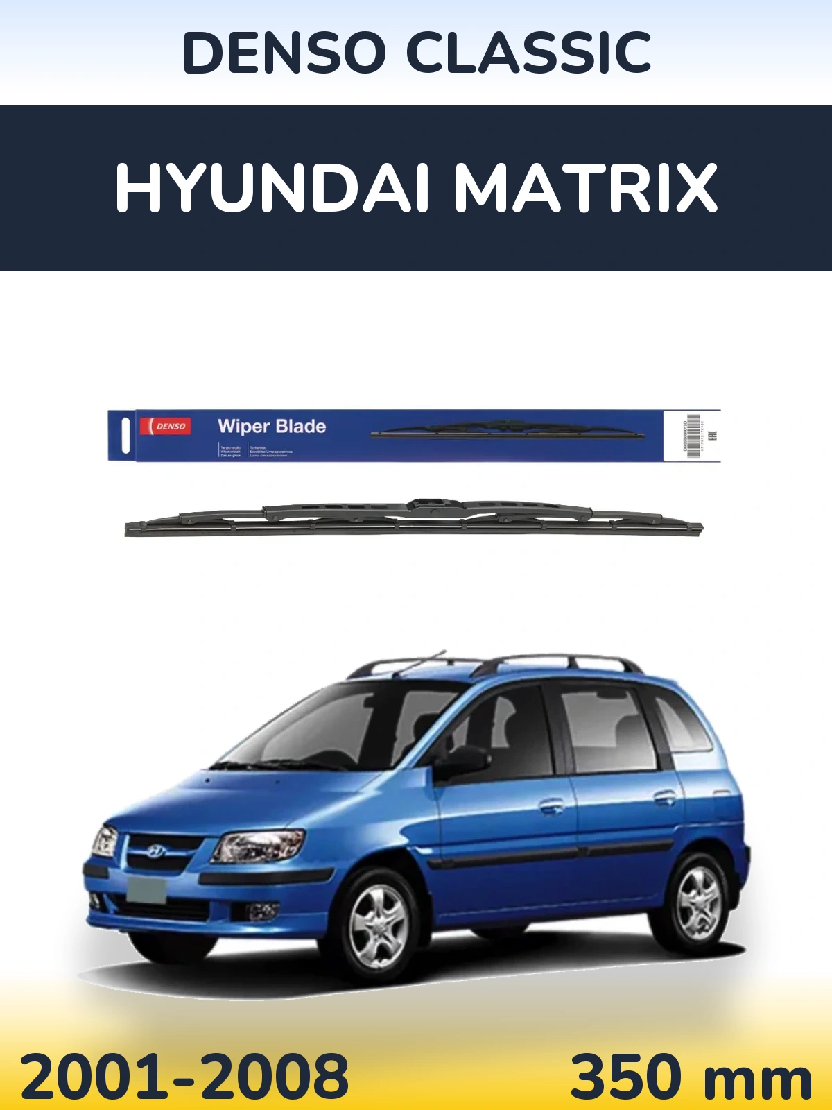 Torkarblad Denso Classic för Hyundai Matrix