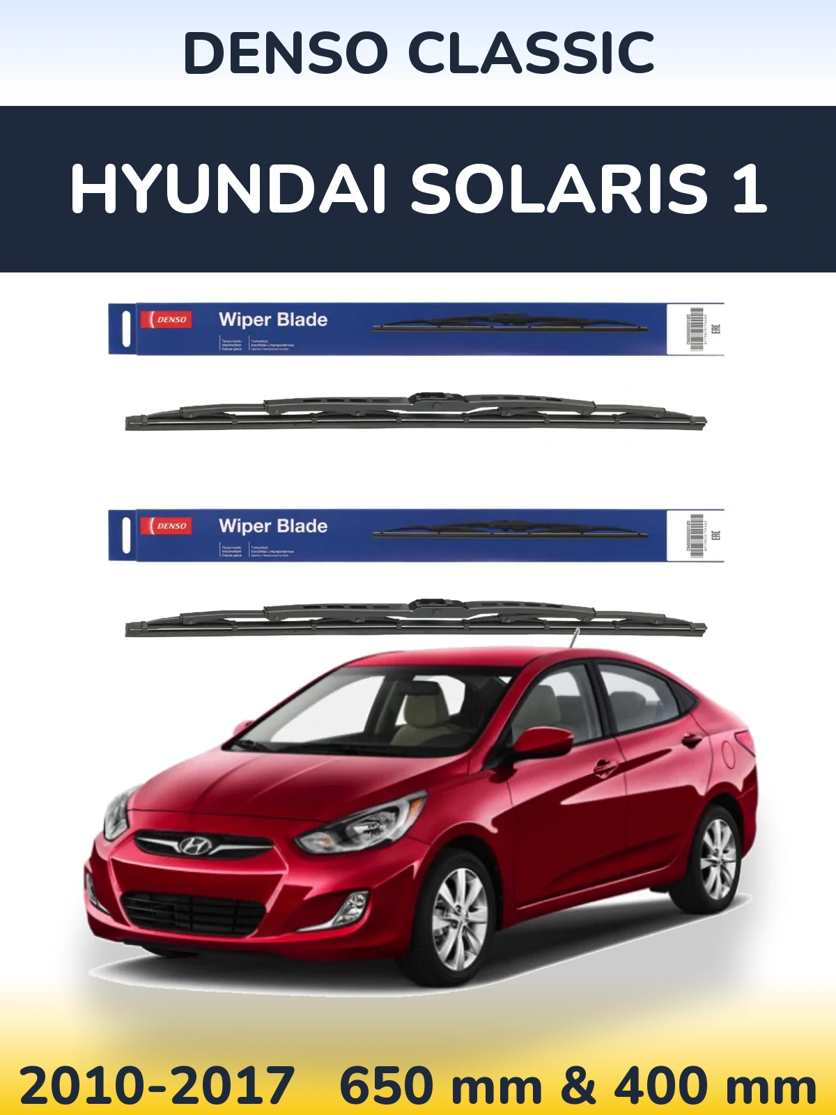 Torkarblad Denso Classic för Hyundai Solaris 1