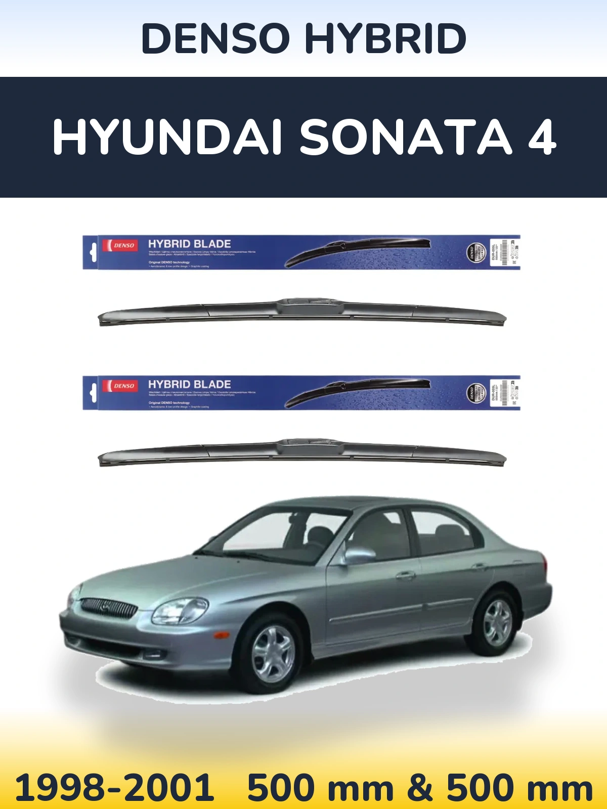 Torkarblad Denso Hybrid för Hyundai Sonata 4