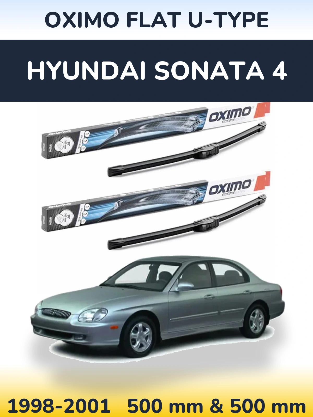 Torkarblad Oximo Flat U-type för Hyundai Sonata 4