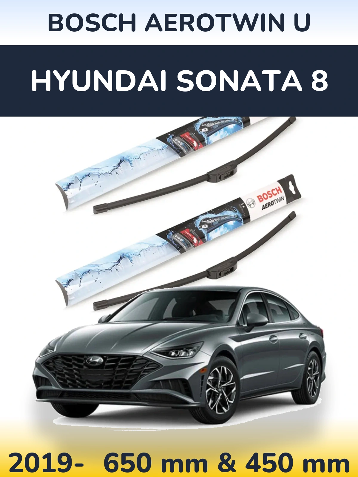 Torkarblad BOSCH AeroTwin U för Hyundai Sonata 8