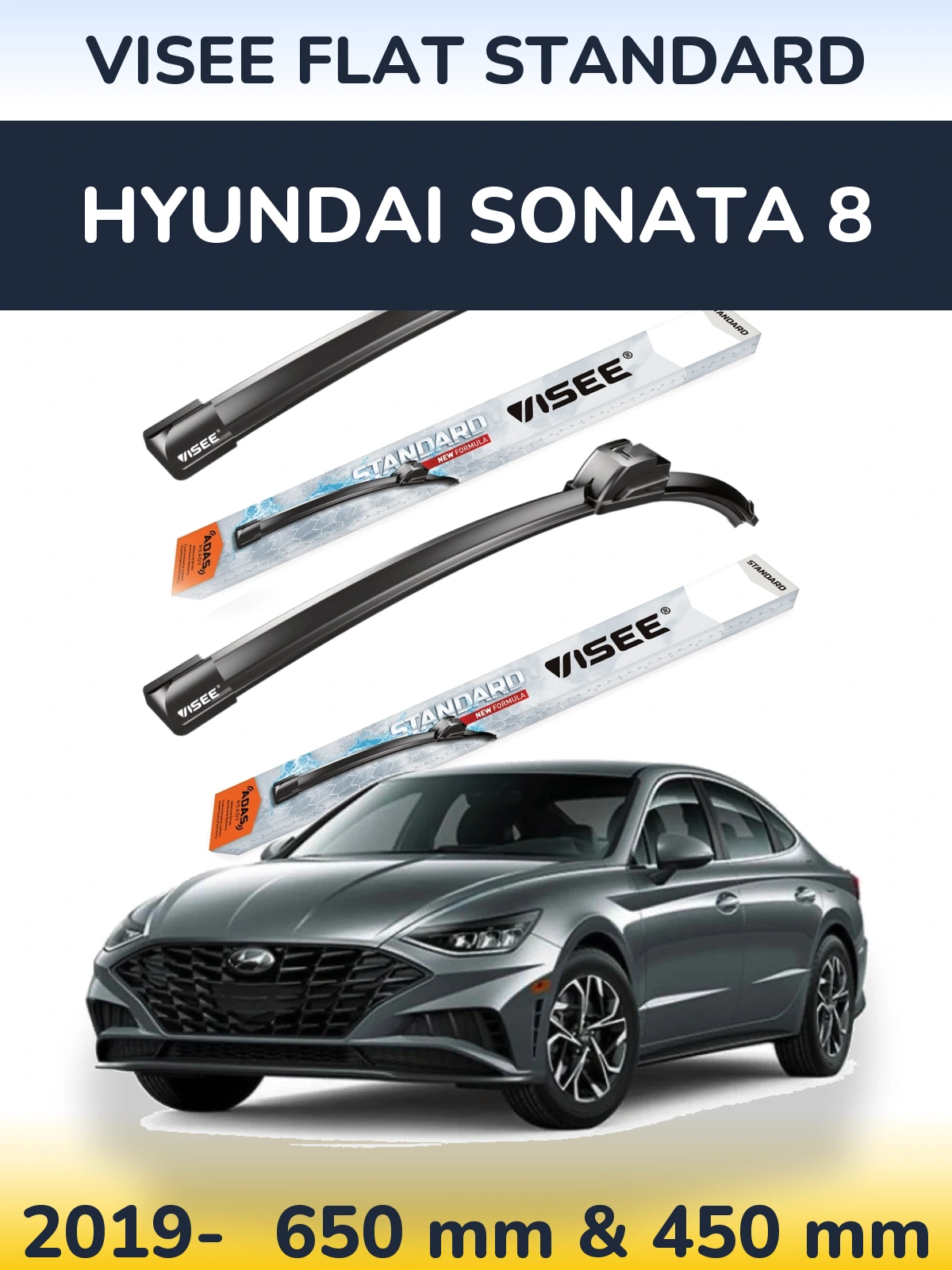 Torkarblad VISEE FLAT STANDARD för Hyundai Sonata 8