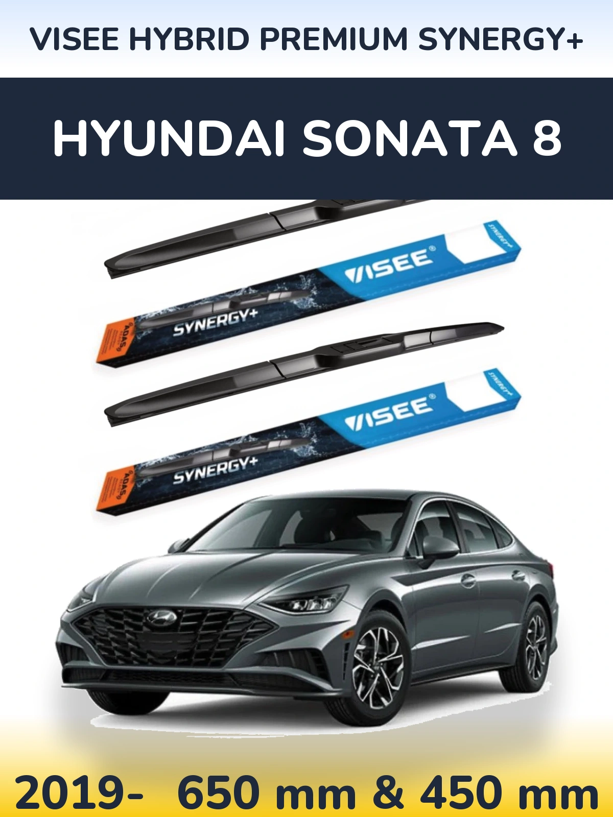 Torkarblad VISEE HYBRID PREMIUM SYNERGY+ för Hyundai Sonata 8