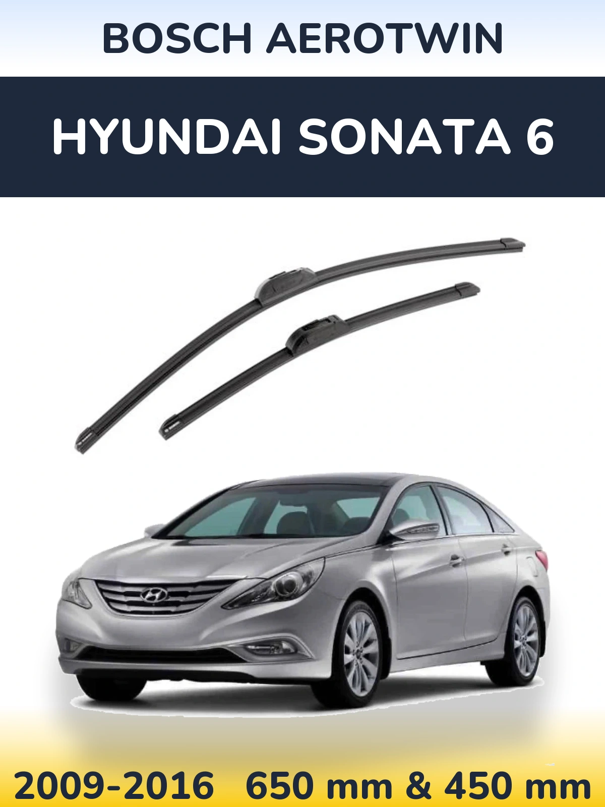 Torkarblad BOSCH AeroTwin för Hyundai Sonata 6