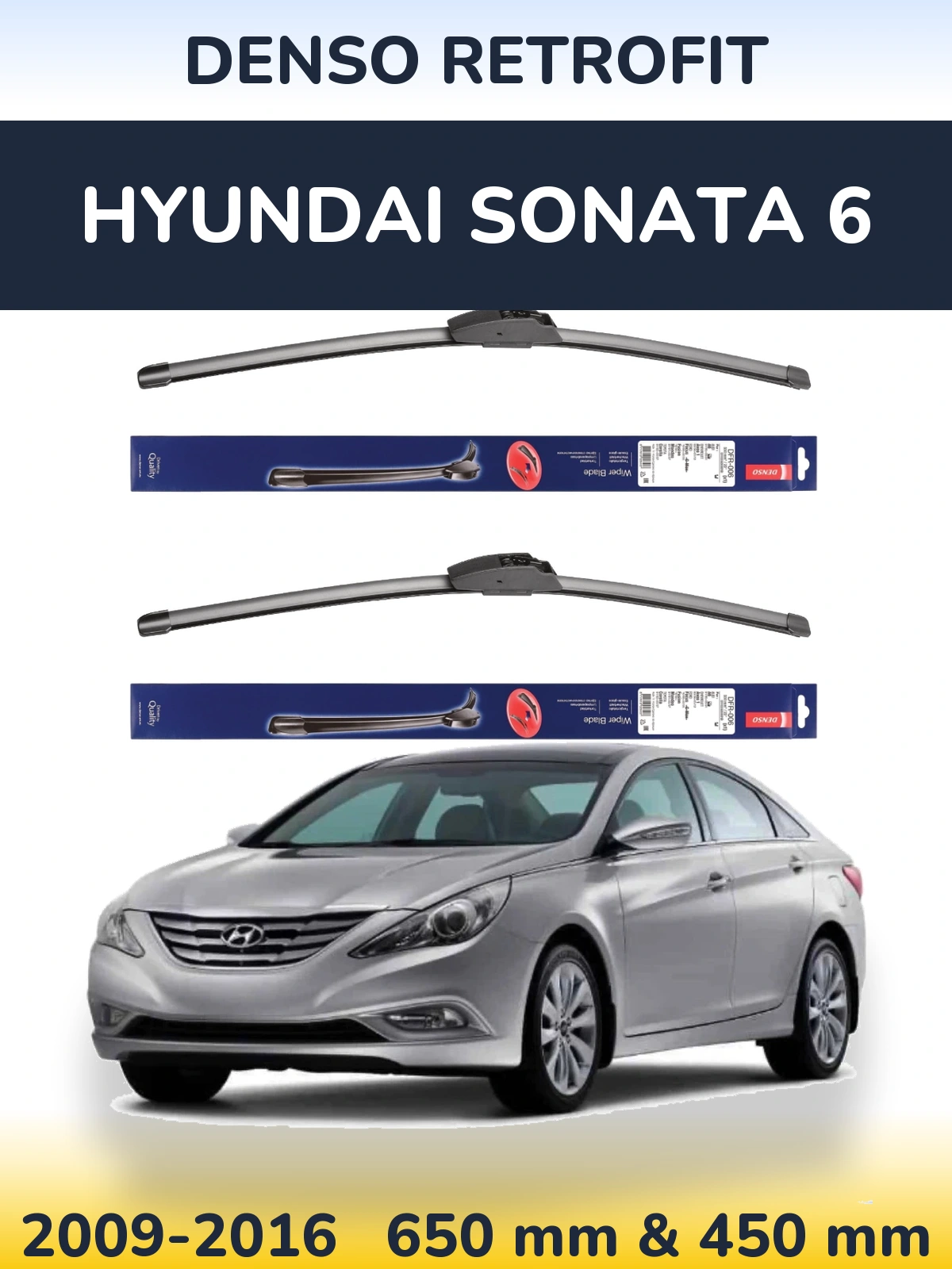 Torkarblad Denso Retrofit för Hyundai Sonata 6