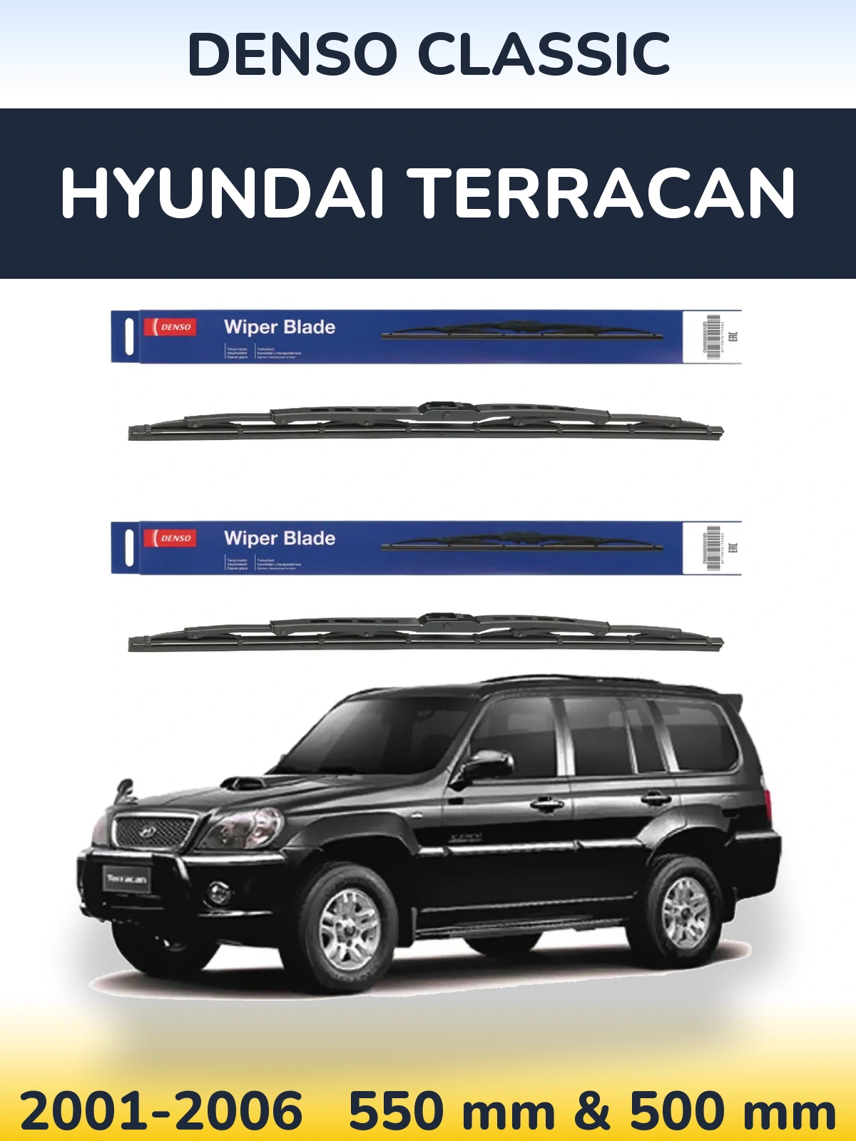 Torkarblad Denso Classic för Hyundai Terracan