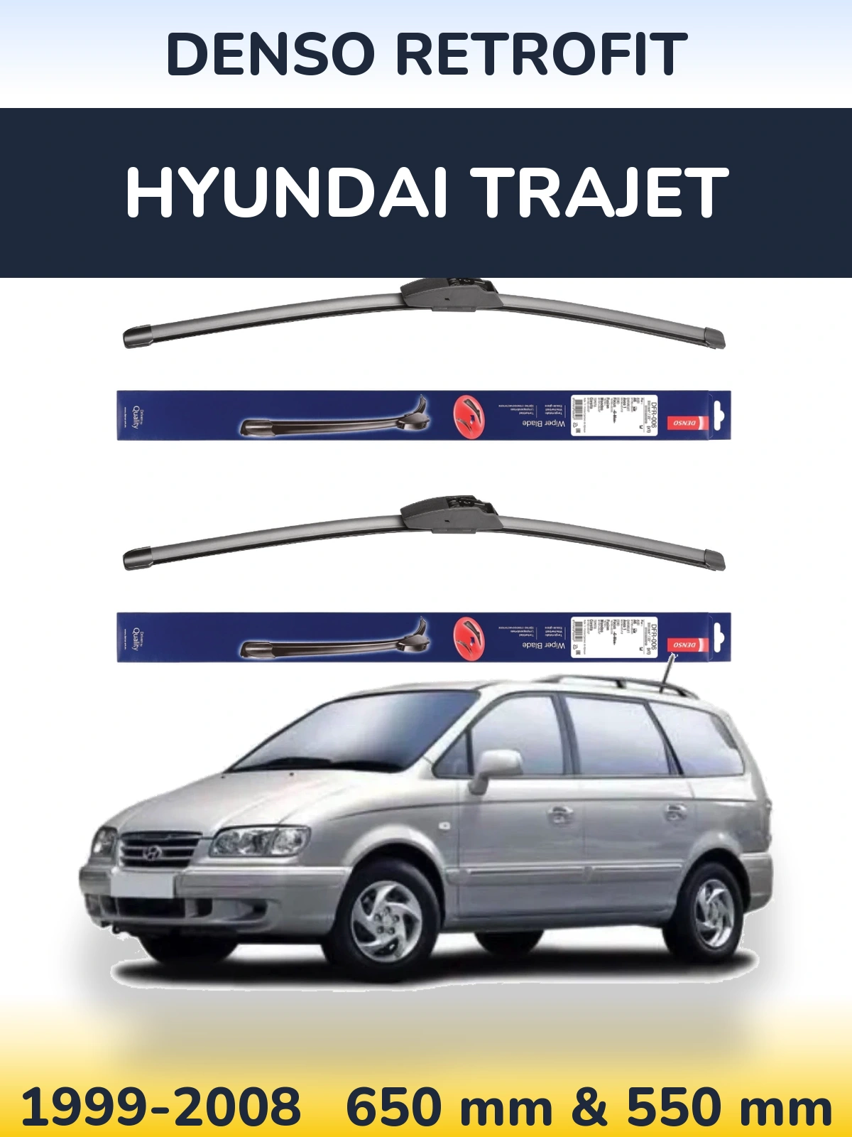 Torkarblad Denso Retrofit för Hyundai Trajet