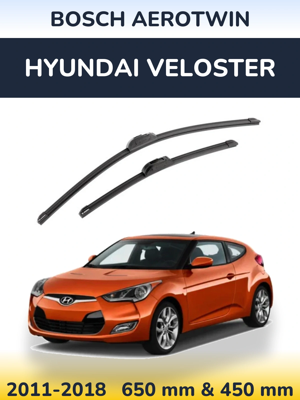 Torkarblad BOSCH AeroTwin för Hyundai Veloster