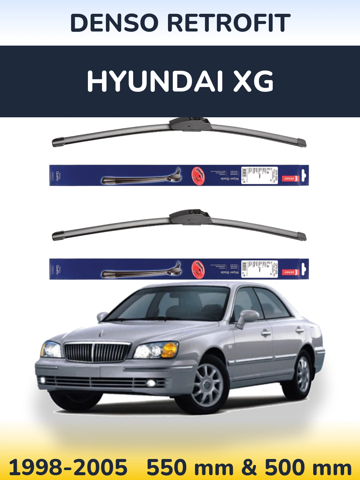 Torkarblad Denso Retrofit för Hyundai XG