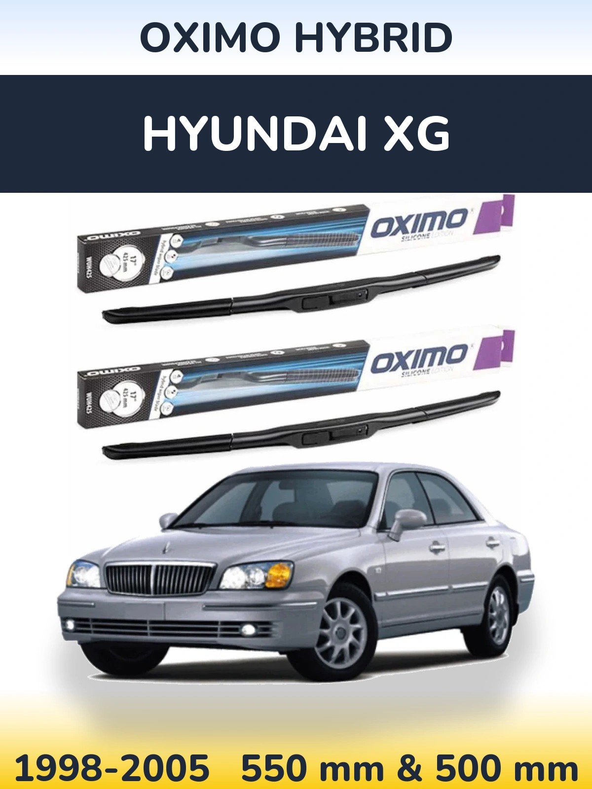 Torkarblad Oximo Hybrid för Hyundai XG