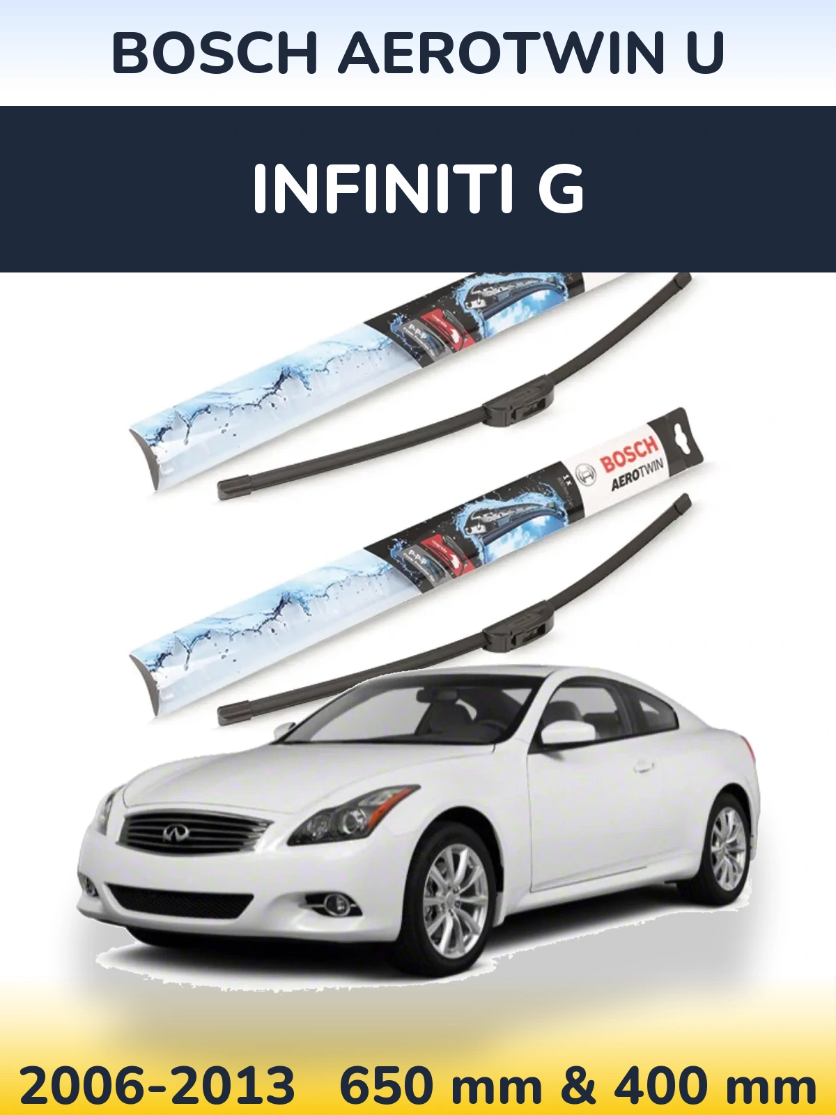 Torkarblad BOSCH AeroTwin U för Infiniti G