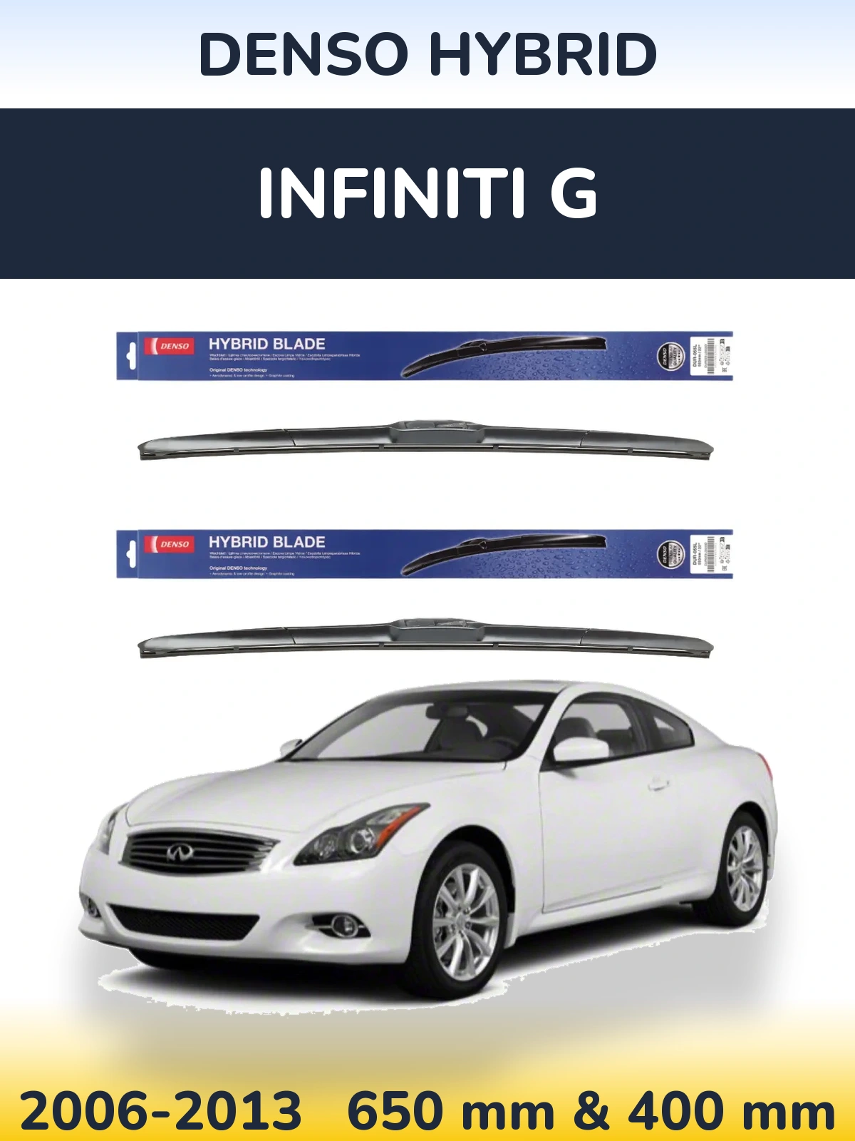 Torkarblad Denso Hybrid för Infiniti G