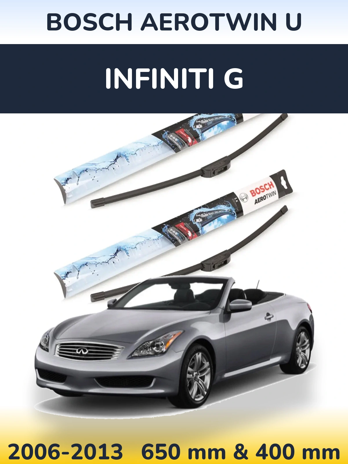 Torkarblad BOSCH AeroTwin U för Infiniti G