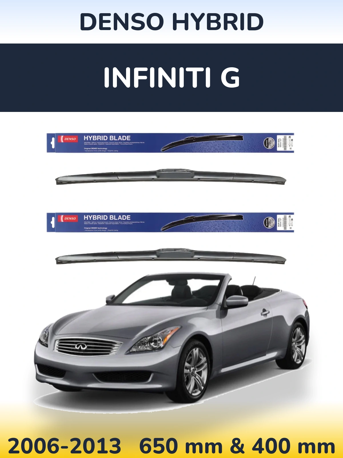 Torkarblad Denso Hybrid för Infiniti G